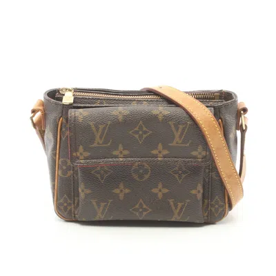 Pre-owned Louis Vuitton Viva Cite Pm Monogram Shoulder Bag Pvc Leather Brown
