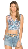 MINKPINK MARRAKECH TIE CROP TOP,IM17S1411