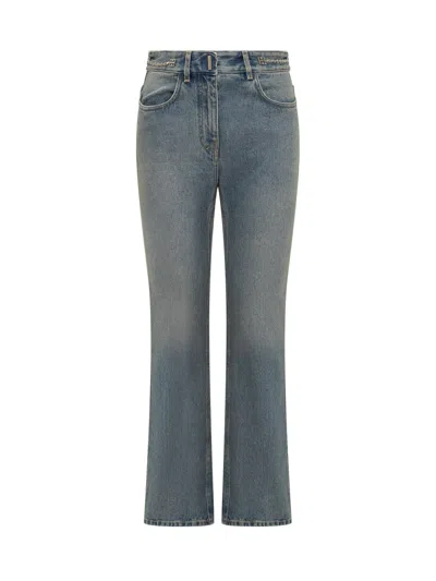 Givenchy Denim Boot Cut Jeans In Medium Blue