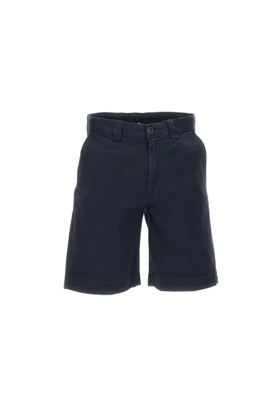 Woolrich Straight-leg Chino Shorts In Navy