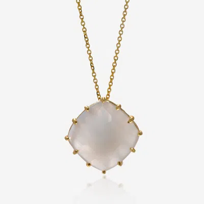Suzanne Kalan 14k Yellow Gold And Moonstone Pendant Necklace Pn254-ygwm In Multi