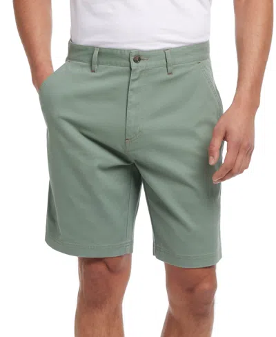Weatherproof Vintage Men's 9" Cotton Twill Stretch Shorts In Sea Spray