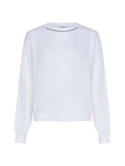 Brunello Cucinelli Sweaters In White