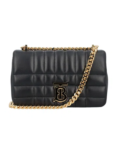 Burberry Quilted Mini Lola Camera Bag In Black
