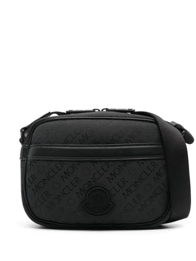 Moncler Tech Shoulder Bag In Black