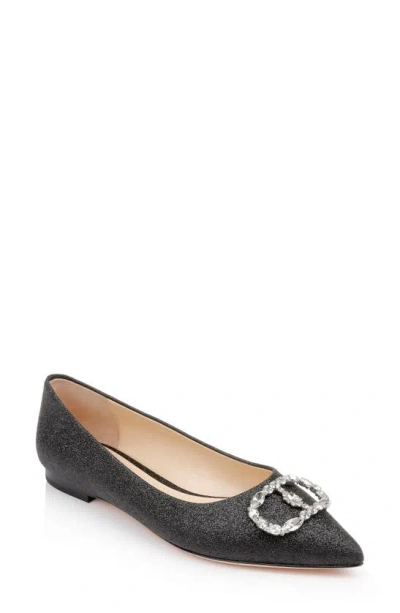 Dee Ocleppo Dee Brilliant Ballerinas In Black Glitter