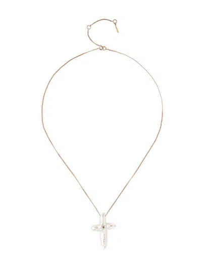 Chan Luu Women's 14k Yellow Gold, Pearl & 0.01 Tcw Diamond Pendant Necklace In White Pearl