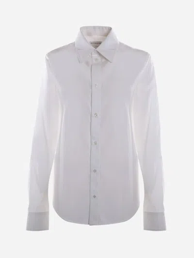 Bottega Veneta Basic Shirt Made Of Cotton In White