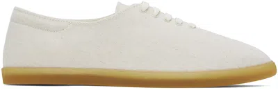 The Row Men's Sam Canvas Low-top Sneakers In Sanho Sand/honey St