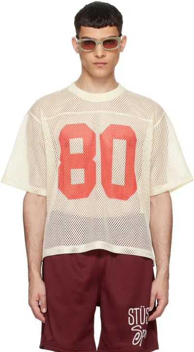 Stussy Team Jersey 80 T-shirt In Neutrals