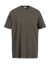 Boglioli Man T-shirt Khaki Size M Linen In Beige