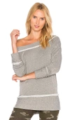 STATESIDE FLEECE OFF THE SHOULDER TOP,129 2755HG