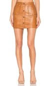 AJE SHRIMPTON LEATHER MINI SKIRT,AJ90W114