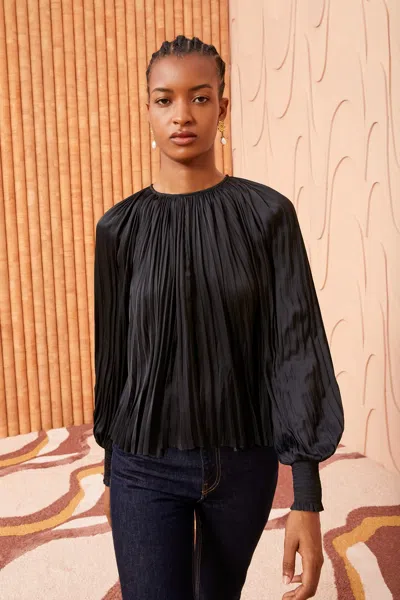 Ulla Johnson Aidy Blouse In Noir