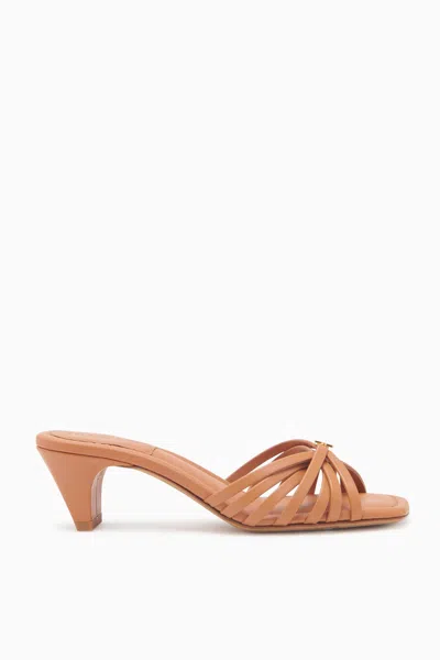 Ulla Johnson Ambrosia Kitten Heel In Pecan Brown