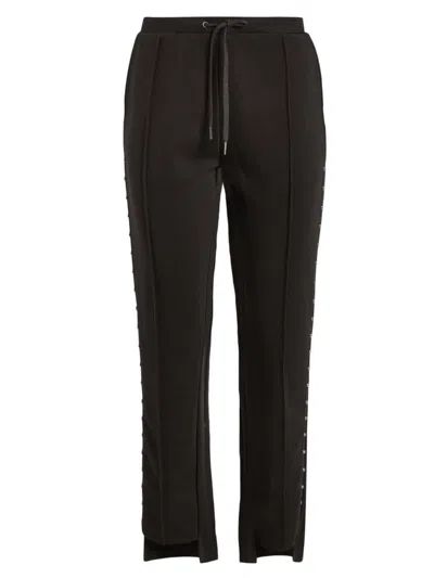 Secret Mission Sadye Studded Drawstring Sweatpants In Black