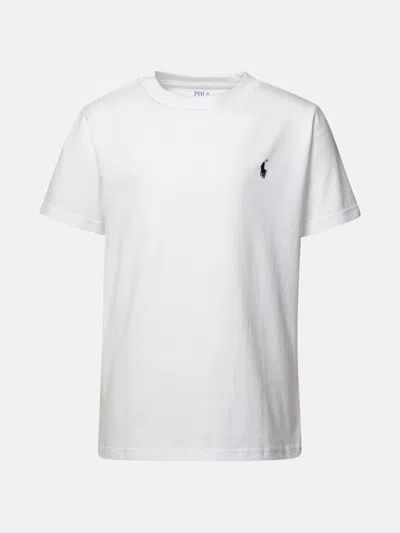 Polo Ralph Lauren Kids' White Cotton T-shirt