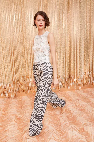 Ulla Johnson Cai Wide-leg Zebra-print Trousers