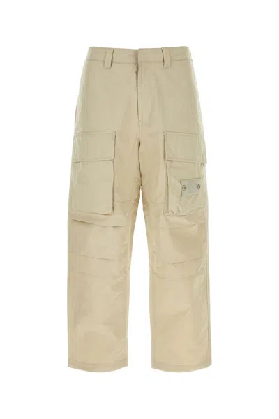 Stone Island Sand Cotton Pant In Beige