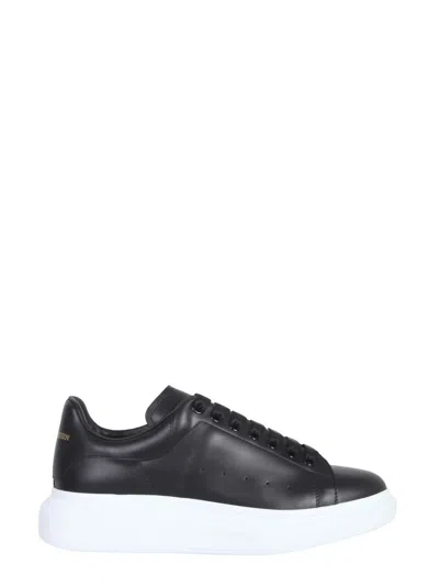 Alexander Mcqueen Oversize Trainers With White Sole In Black