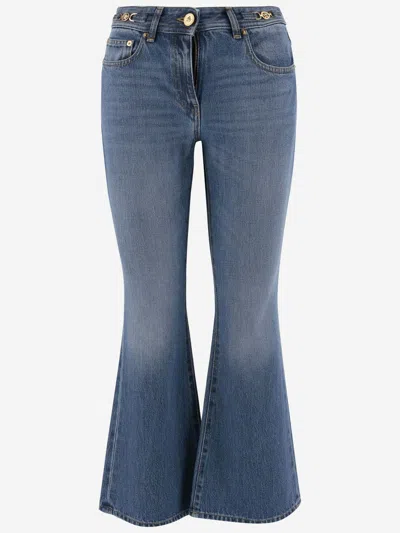 Versace Flared Jeans In Blue