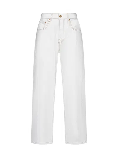 Jacquemus Jeans In Off-white/tabaac