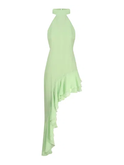 The Andamane Asymmetrical Dress In Green