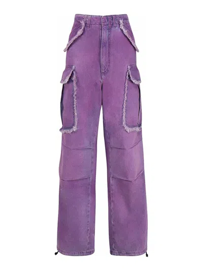 Darkpark Vivi Cargo Trouser In Purple