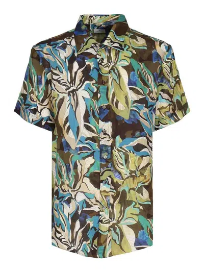 Etro Shirt With Print In Green