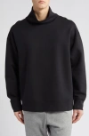 Nike Men's  Sportswear Tech Fleece Reimagined Oversized Turtleneck Sweatshirt In Black