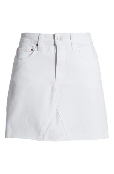 Paige Jessie Denim Mini Skirt In White