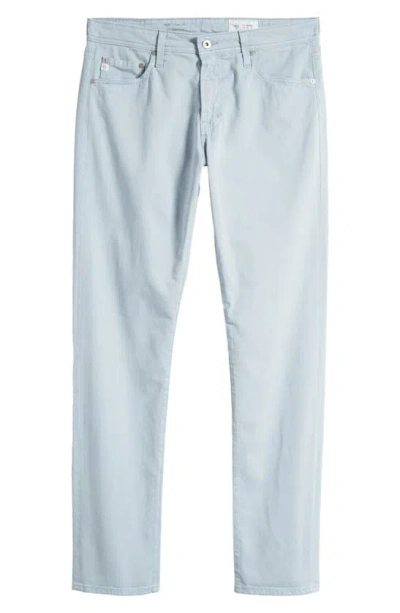 Ag Tellis Sueded Stretch Sateen Slim Leg Trousers In Spring Showers