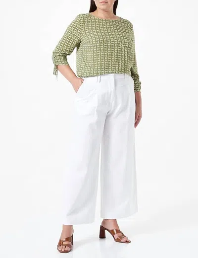 People Tree Amita Trousers In Eco White
