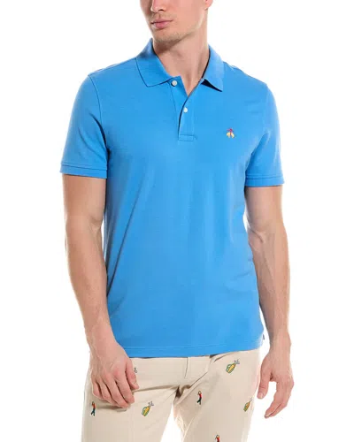 Brooks Brothers Slim Fit Polo Shirt In Blue