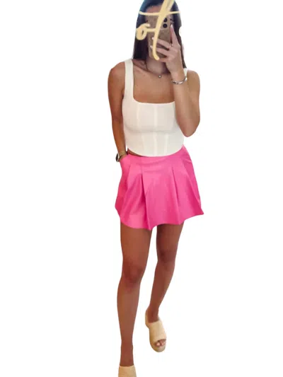 Sincerely Ours As Always Mini Skort In Pink