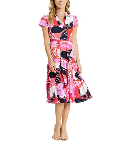 Jude Connally Libby Fit & Flare Dress In Multi