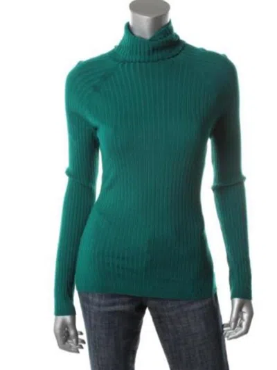 Inc Womens Knit Long Sleeves Turtleneck Sweater In Multi