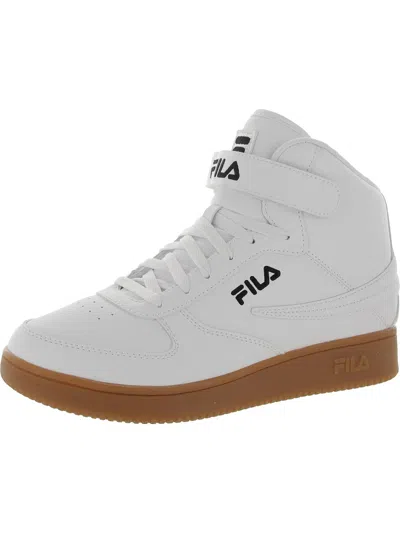 Fila A-high Gum Womens Synhetic High Top Casual And Fashion Sneakers In White