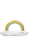 Funboy Rainbow Cloud Inflatable Floating Bar In White & Multi