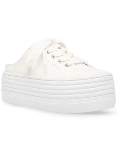 Steve Madden Benny Womens Lace-up Casual And Fashion Sneakers In White