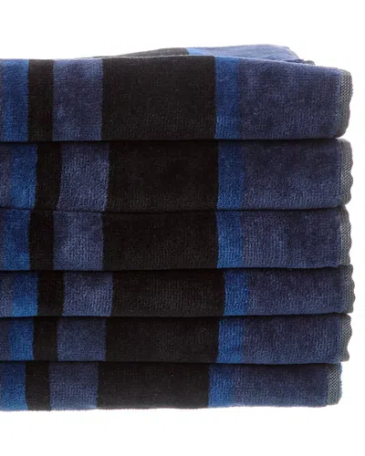 Missoni Cesar Set Of 6 Bath Towels In Blue