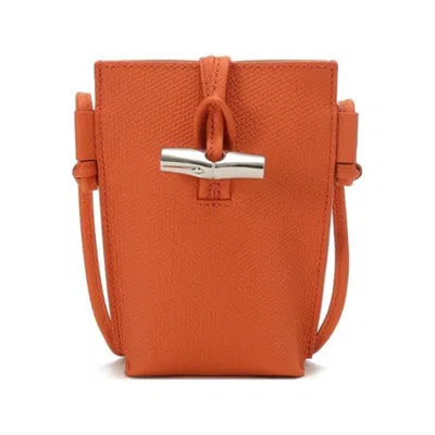 Longchamp 女士手机包颈部挂包单肩包送女友 34180 Hpn In Orange