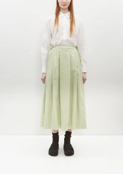 Casey Casey Bowling Cotton Skirt In Jade