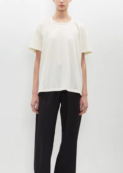 6397 Circle Neck Tee In Ivory