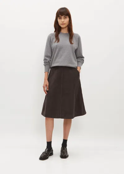 Mhl By Margaret Howell Circle Skirt In Lead