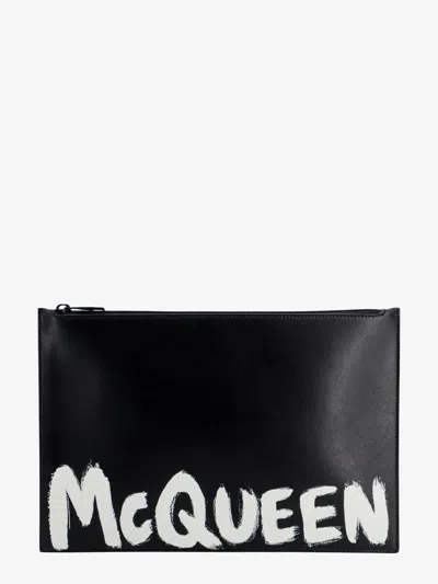 Alexander Mcqueen Man Clutch Man Black Clutches