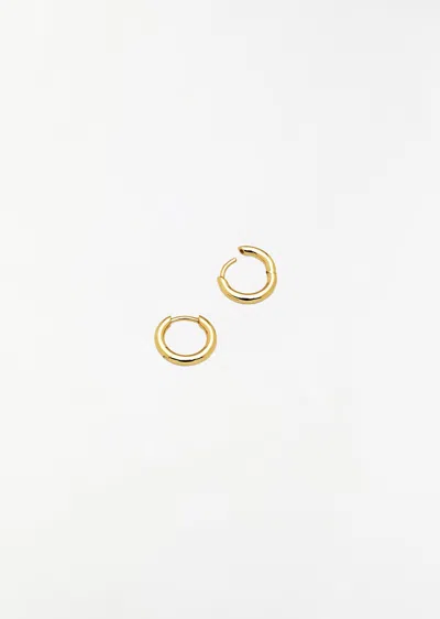 Tom Wood Classic Hoops Small Gold In 925 Sterling Silver / 9k Gold
