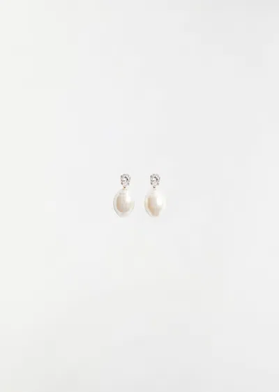 Simone Rocha Classic Pearl & Crystal Stud Earring