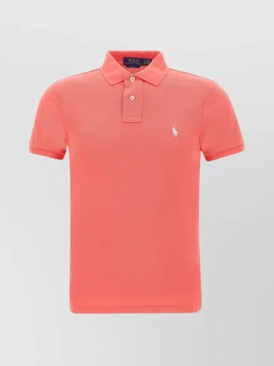 Polo Ralph Lauren Cotton Mesh Slim-fit Polo Shirt In Red