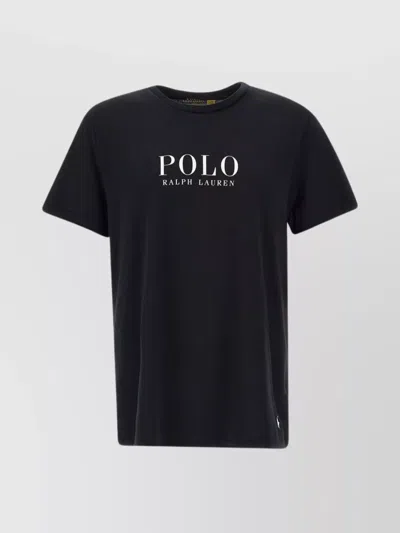 Polo Ralph Lauren Logo-print Cotton T-shirt In Black